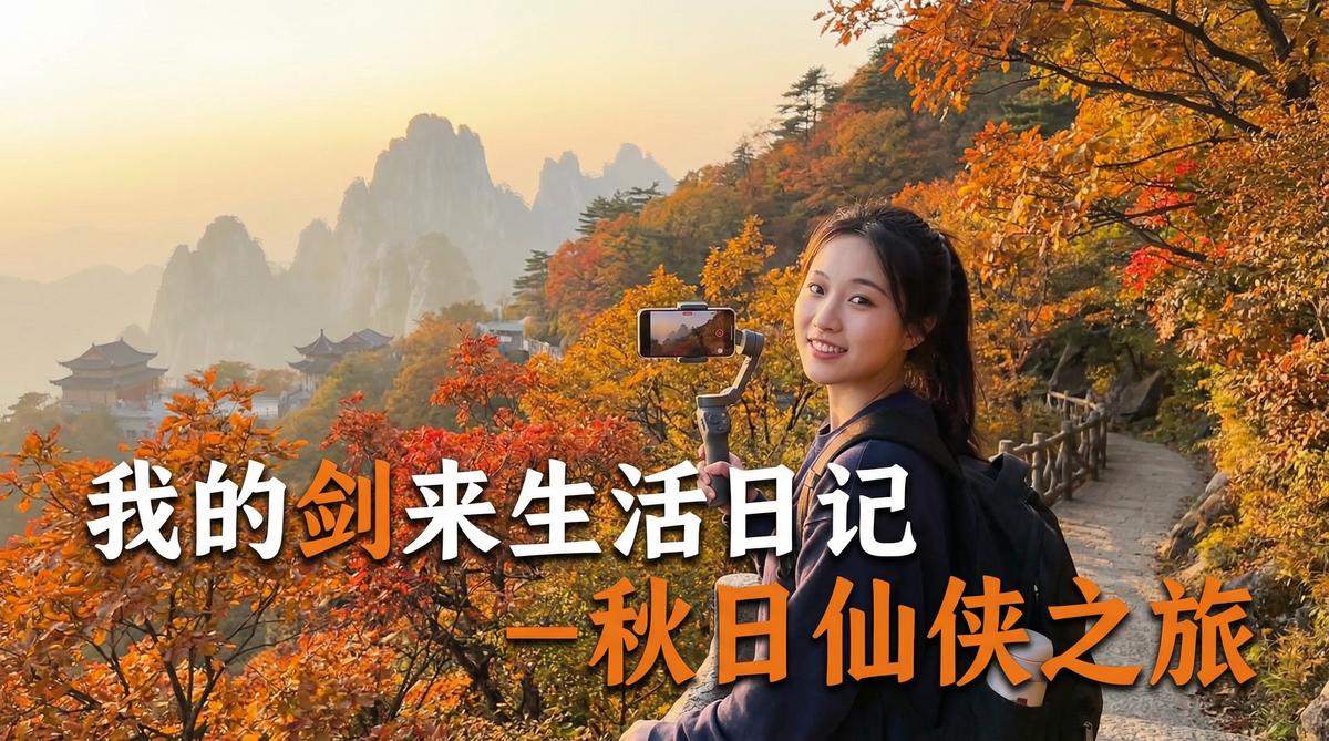 女神视频生活视频 - 女神视频户外生活视频：秋日山野Vlog | 手持稳定器视频教程